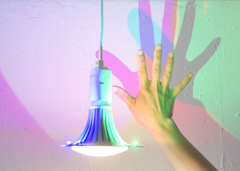 CMYK lightbulb shadows