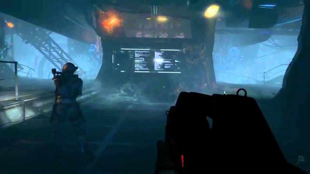 A screenshot of Aliens: Colonial Marines