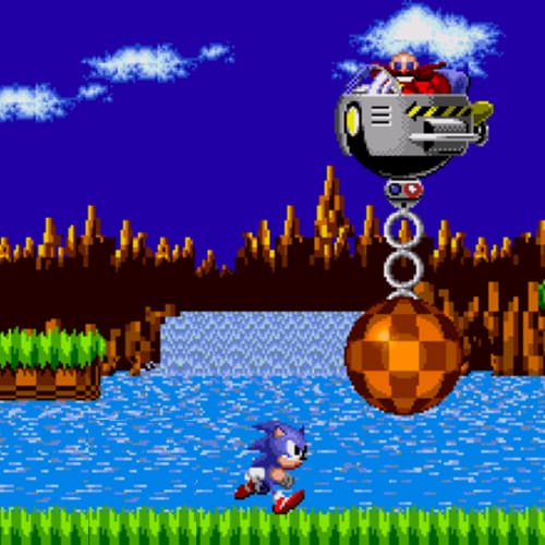 Sonic and Dr Robotnik in-game footage
