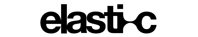 Elastic logo black - Social Distancing Version