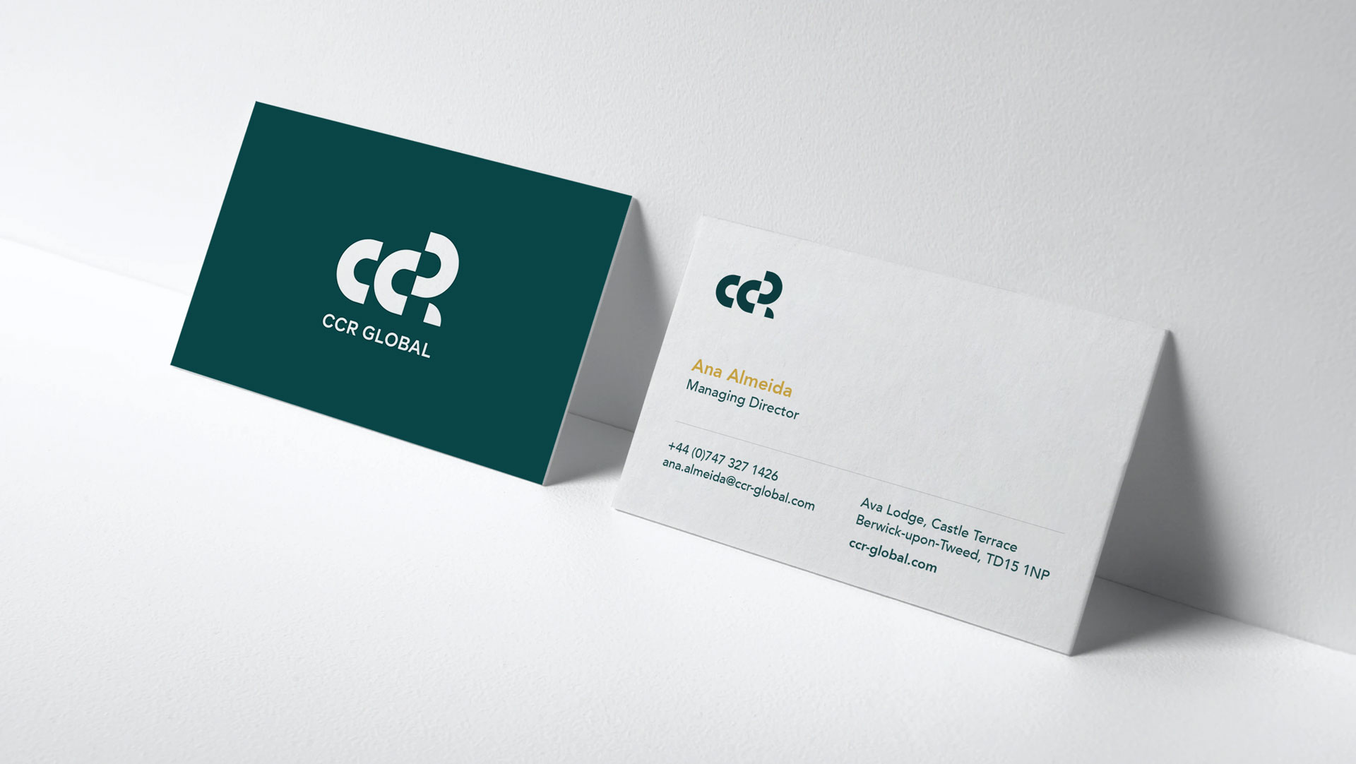 CCR Global branded business cards