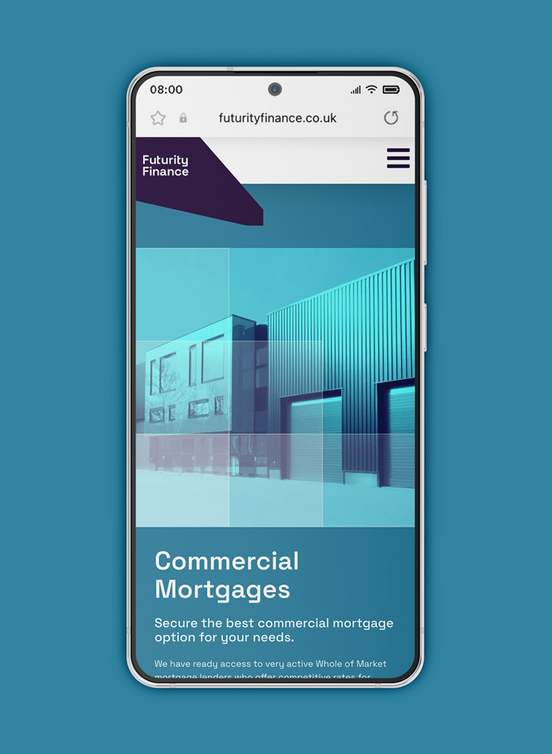 Futurity Finance Mobile Commercial Mortgages Page