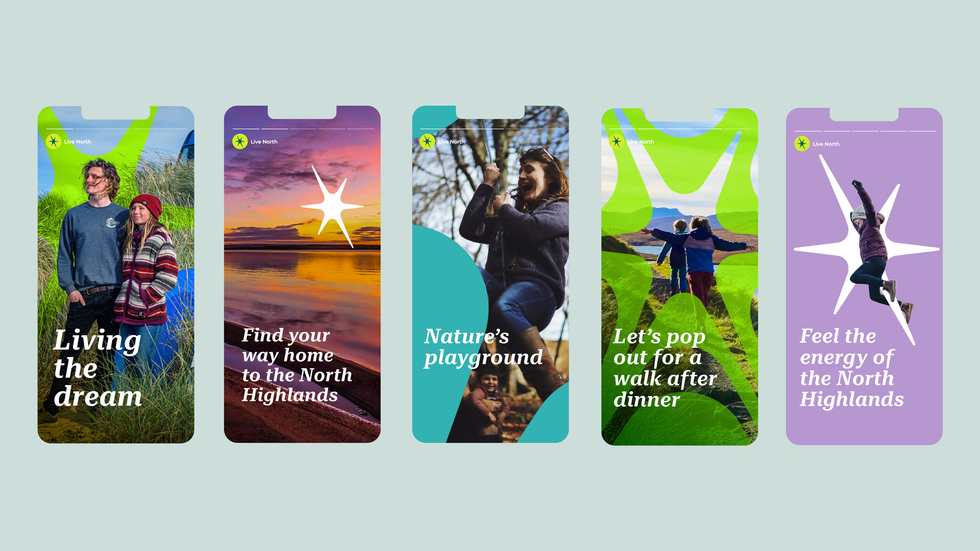 Live Nortd, Brand, Social Reel, Design, North Highlands