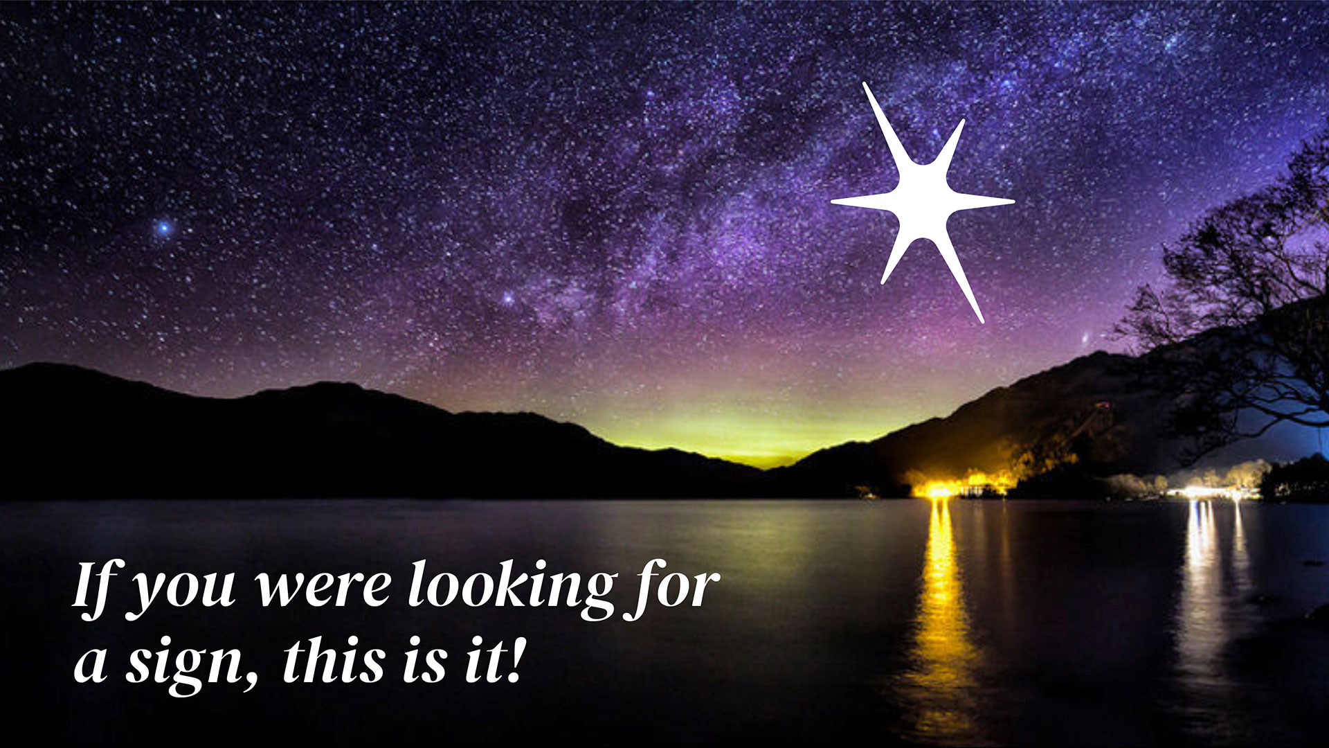 Live North Looking for a sign
